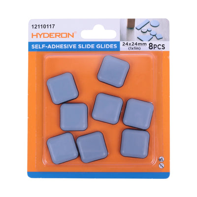 Patins Antichoc Adhésifs 24x24mm Hyderon — Lot de Glisseurs Carrés - Librairie Oxford City
