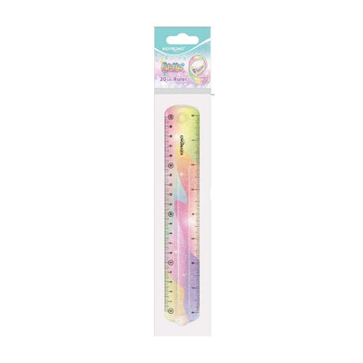 RÈGLE FLEXIBLE 20CM AVEC MOTIFS PASTEL - Librairie Oxford City