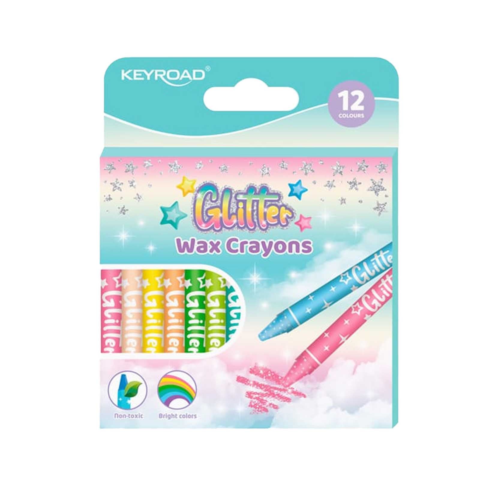 ETUI 12 CRAYONS CIRE KEYROAD WAX FASHION - Librairie Oxford City