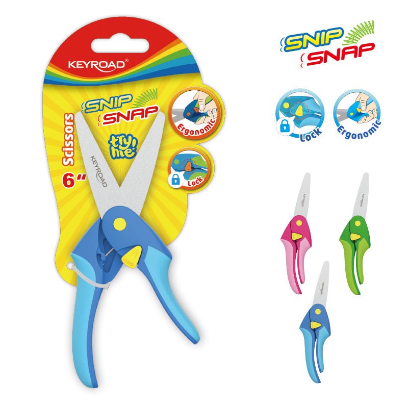 Ciseaux Keyroad Snip Snap 6" Ergonomiques - Librairie Oxford City