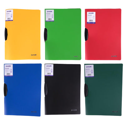 Chemise à Clip Pivotant PP A4 25 Feuilles — Purple Essential - Librairie Oxford City