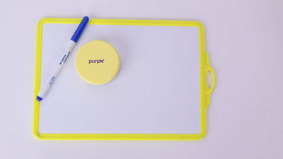 Purple - Ardoise 2 en 1 avec Stylo et Chiffon - Librairie Oxford City