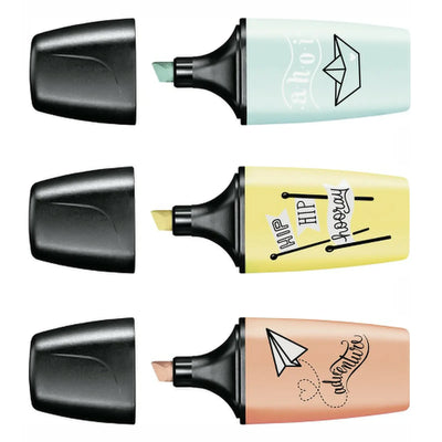 🌸 STABILO BOSS MINI – Pack Pastel Love (x3) 💚💛💗 - Librairie Oxford City