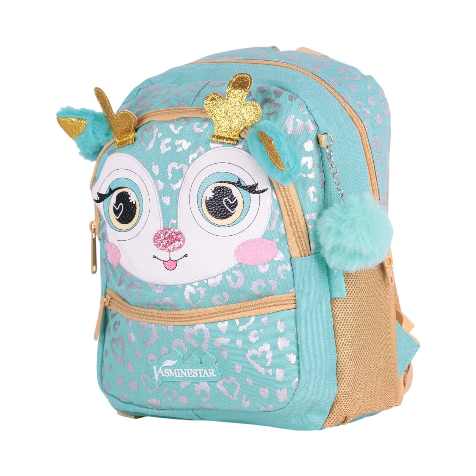 JasmineStar — Cartable Animal Face avec Pompon pour Fille - Librairie Oxford City