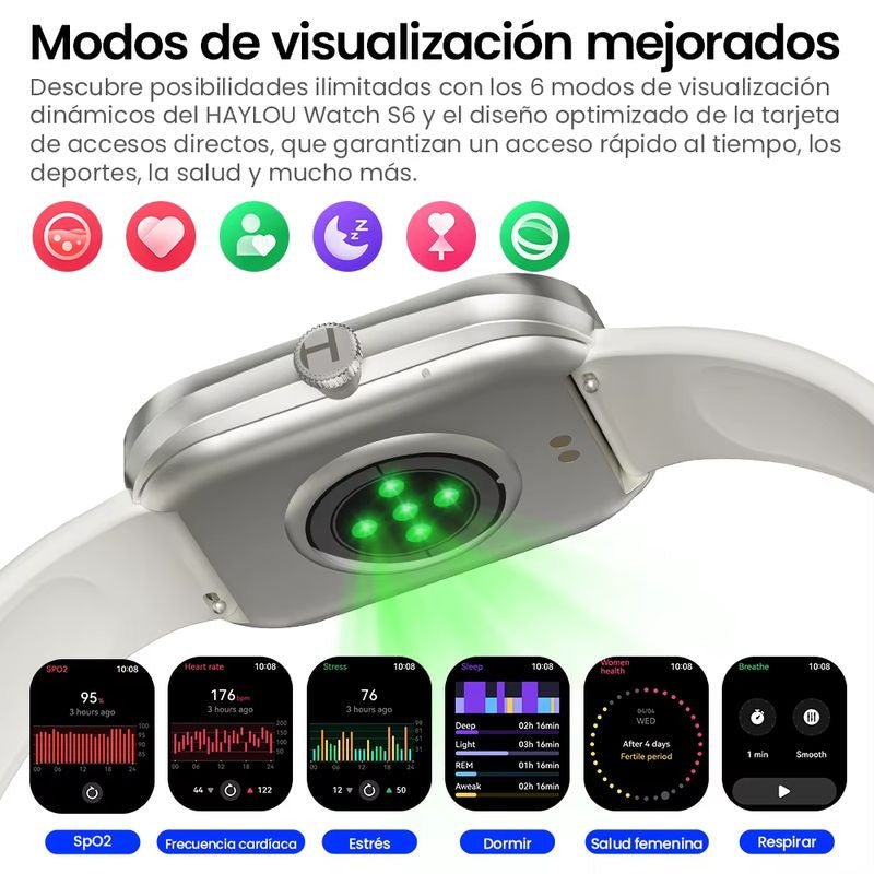 HAYLOU WATCH S6 BLACK - Librairie Oxford City