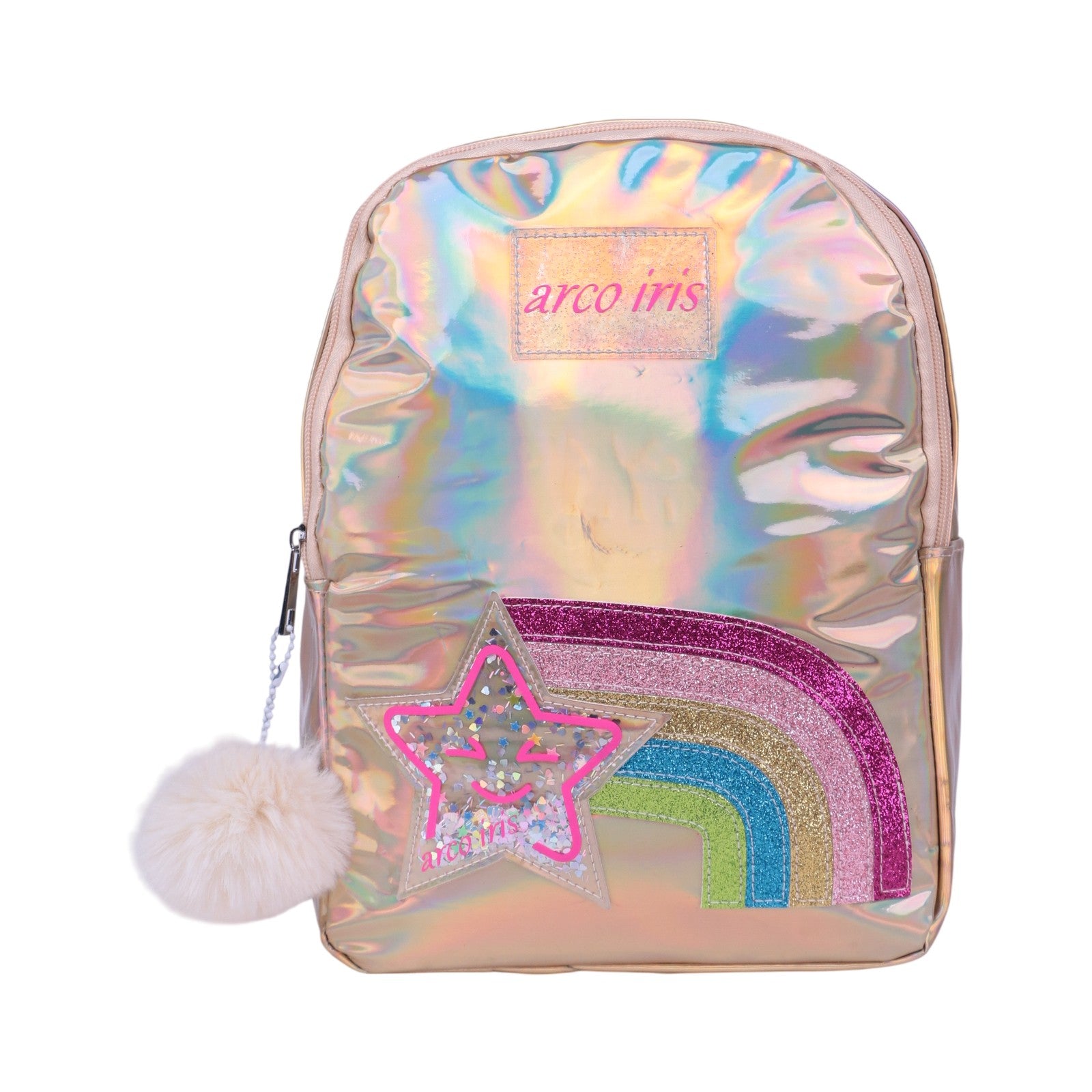 Sac à dos iridescent avec pompon — Primaire - Librairie Oxford City