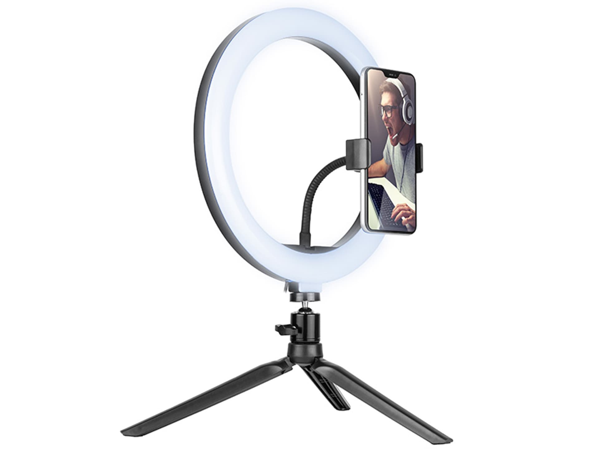 Ring Light QX - 260 avec Mini Trépied et Support Téléphone - Librairie Oxford City