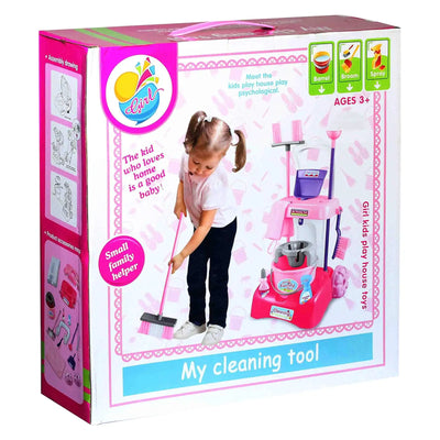 Chariot de Nettoyage Enfant – Kit de Ménage 3+ avec Accessoires (Balai, Serpillère, Seau, Spray) - Librairie Oxford City