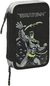 Trousse plate Batman noire et verte avec 29 pièces incluses