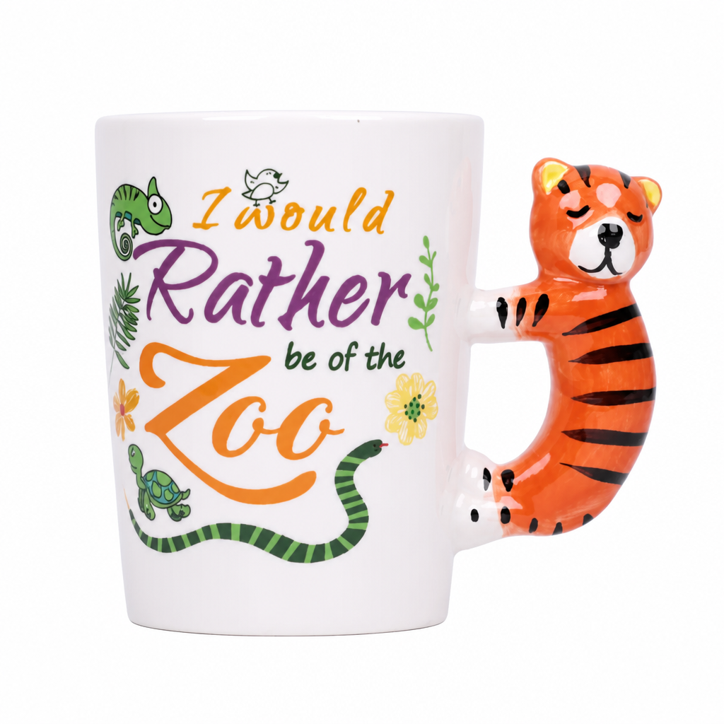 Mug en Céramique avec Anse Girafe et Citation Motivante