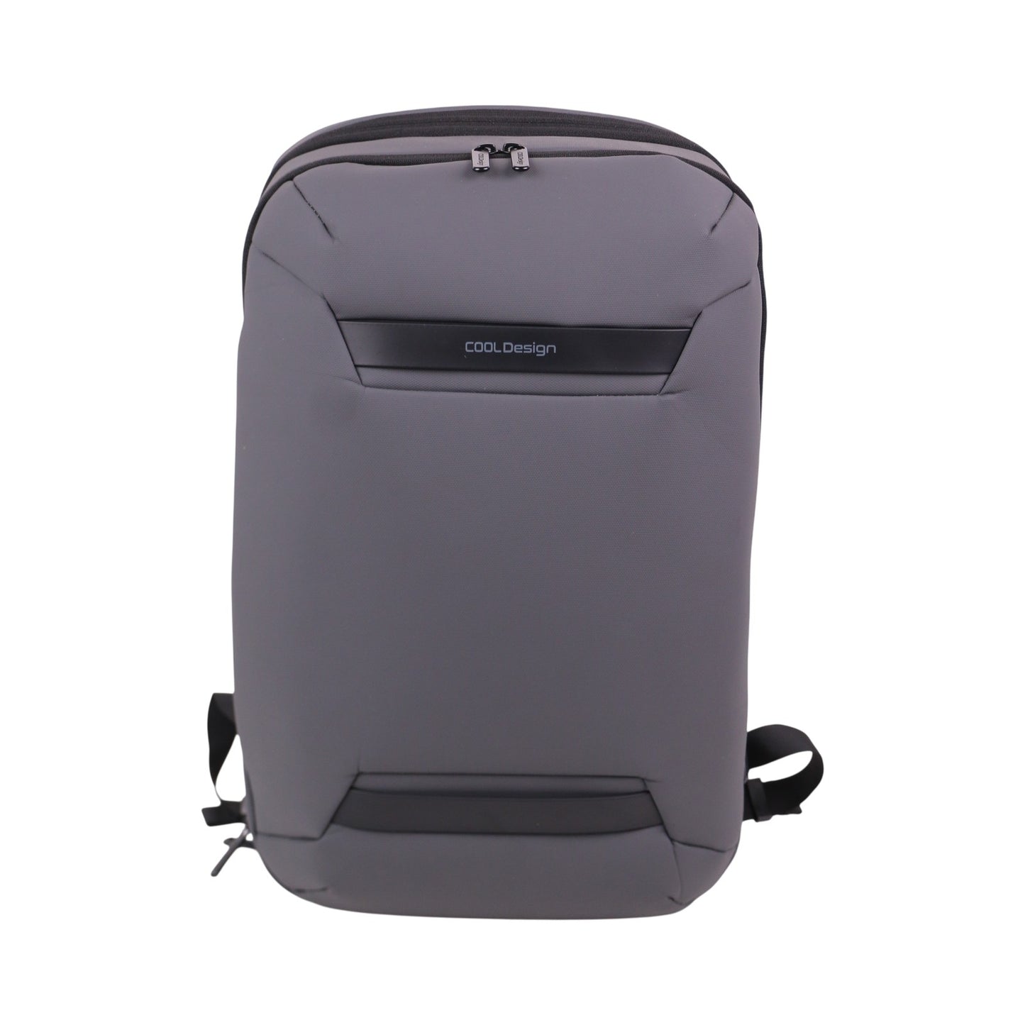 Sac à dos COOLDesign gris et noir avec fermeture éclair et bretelles ajustables