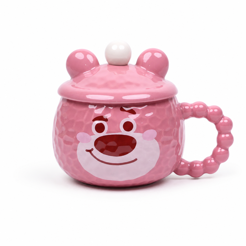 Mug Céramique avec Couvercle — Motif Panda