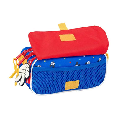 Trousse Safta Mickey Mouse 3 Compartiments — Rouge & Bleu - Librairie Oxford City