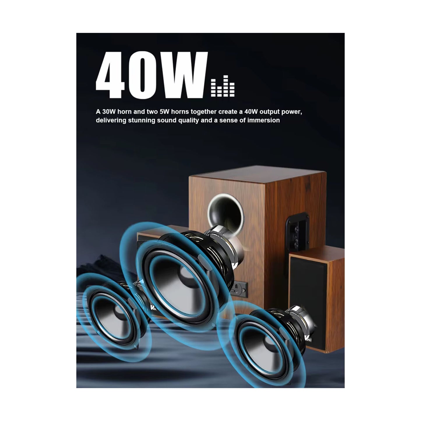 Ensemble Haut - Parleur Kisonli TM9300LM avec Subwoofer - Librairie Oxford City