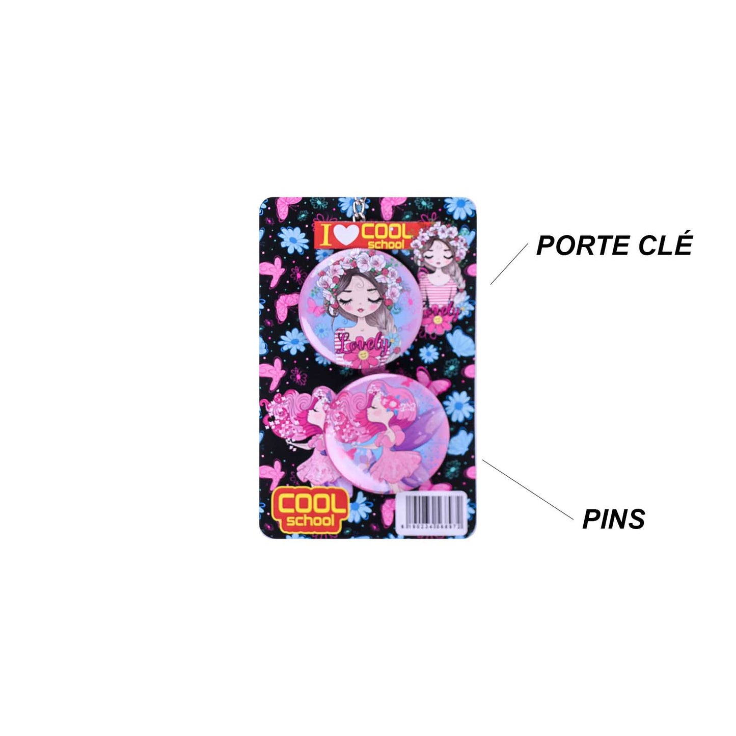 Set Porte Clé et Pin Personalisé