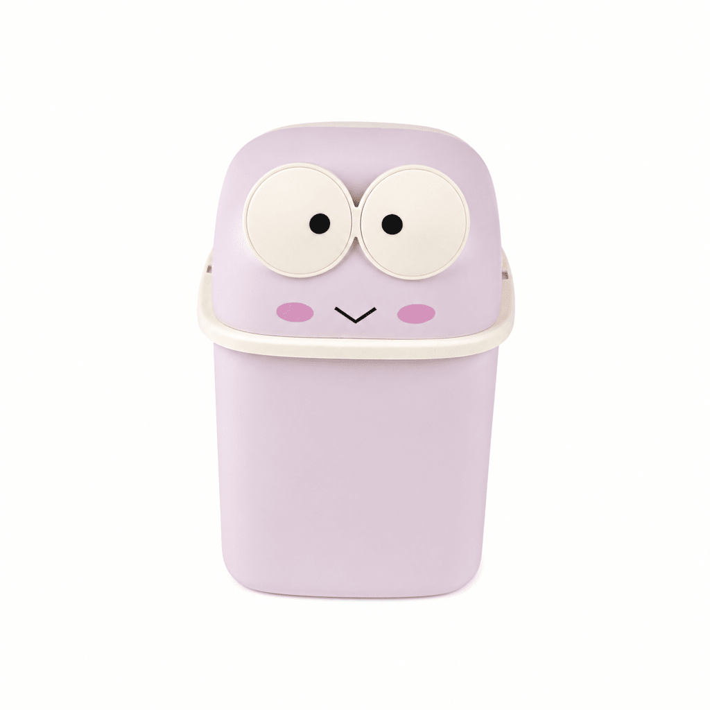 Corbeille à Papier de Bureau en Plastique avec Couvercle — BMJ-6631 - Librairie Oxford City