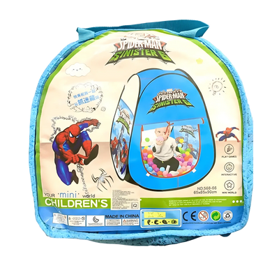 Tente de Jeu Enfant 65×65×90 cm – Frozen / Space / Spider - Man – Mini Monde Interactif - Librairie Oxford City