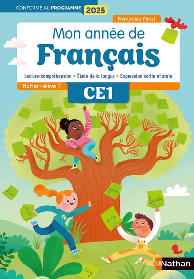 Nathan - Mon Année de Français CE1 - Fichiers Élève 1 & 2 - Édition 2025 - Librairie Oxford City