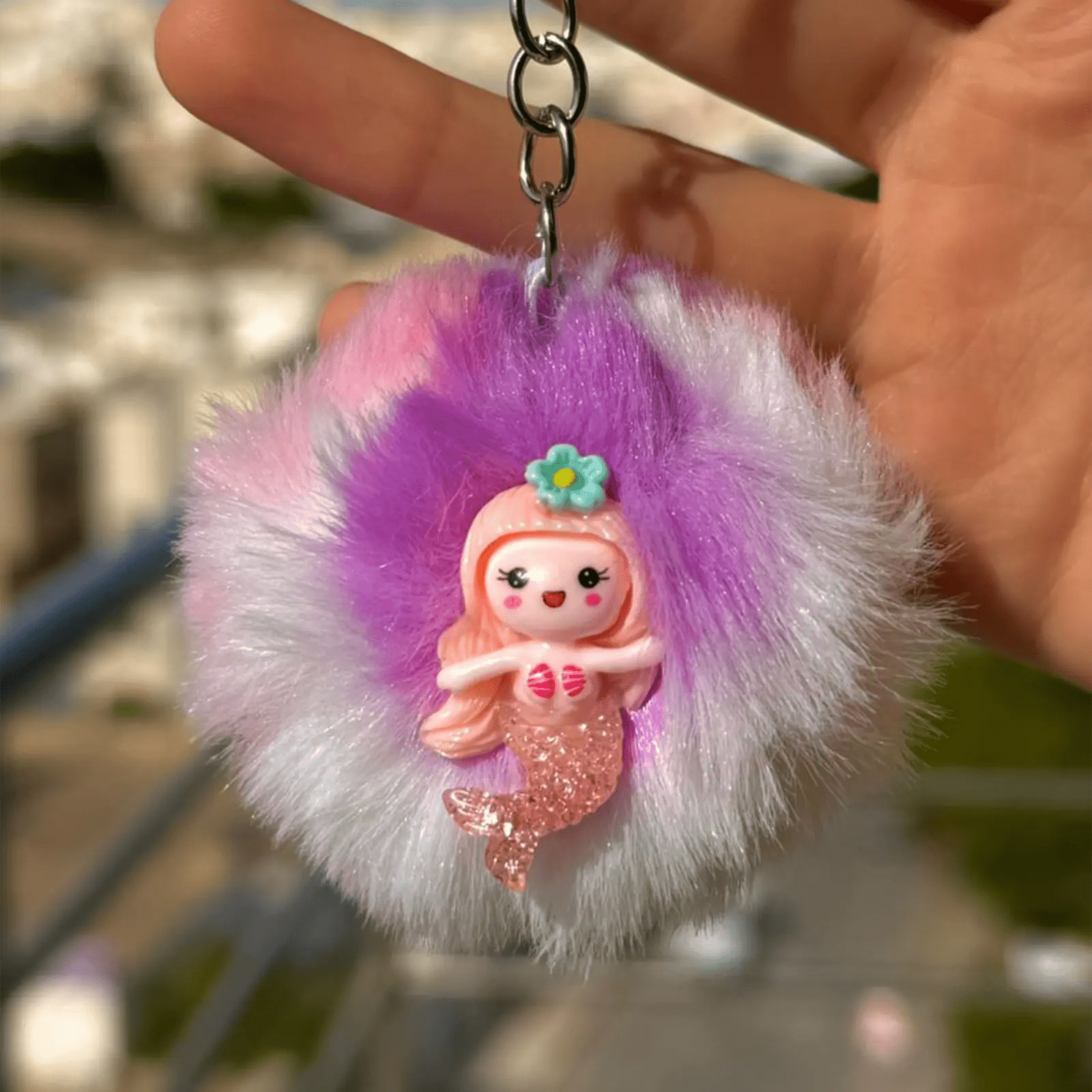 🧜‍♀️ Bouteille Slime Sirène ✨ – Pâte sensorielle avec pompon magique - Librairie Oxford City