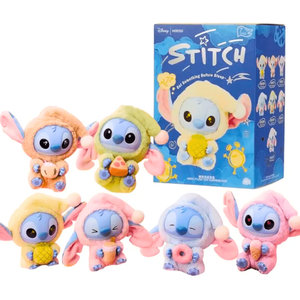Stitch Mini Figurine Surprise Box – Collection “Eat Something Before Sleep” 🍍🍩 - Librairie Oxford City