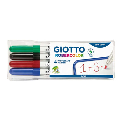 4 Stylo Giotto Robercolor Whiteboard Marker Fine – Pointe Précise - Librairie Oxford City