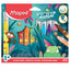 Pochette de 12 feutres Jumbo Fever Maped gros format multicolores