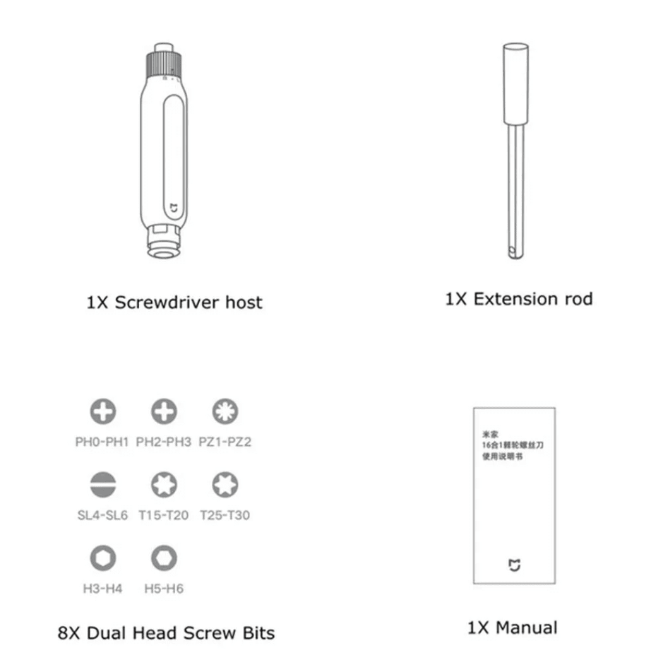 Mi 16 - in - 1 Ratchet Screwdriver - Librairie Oxford City