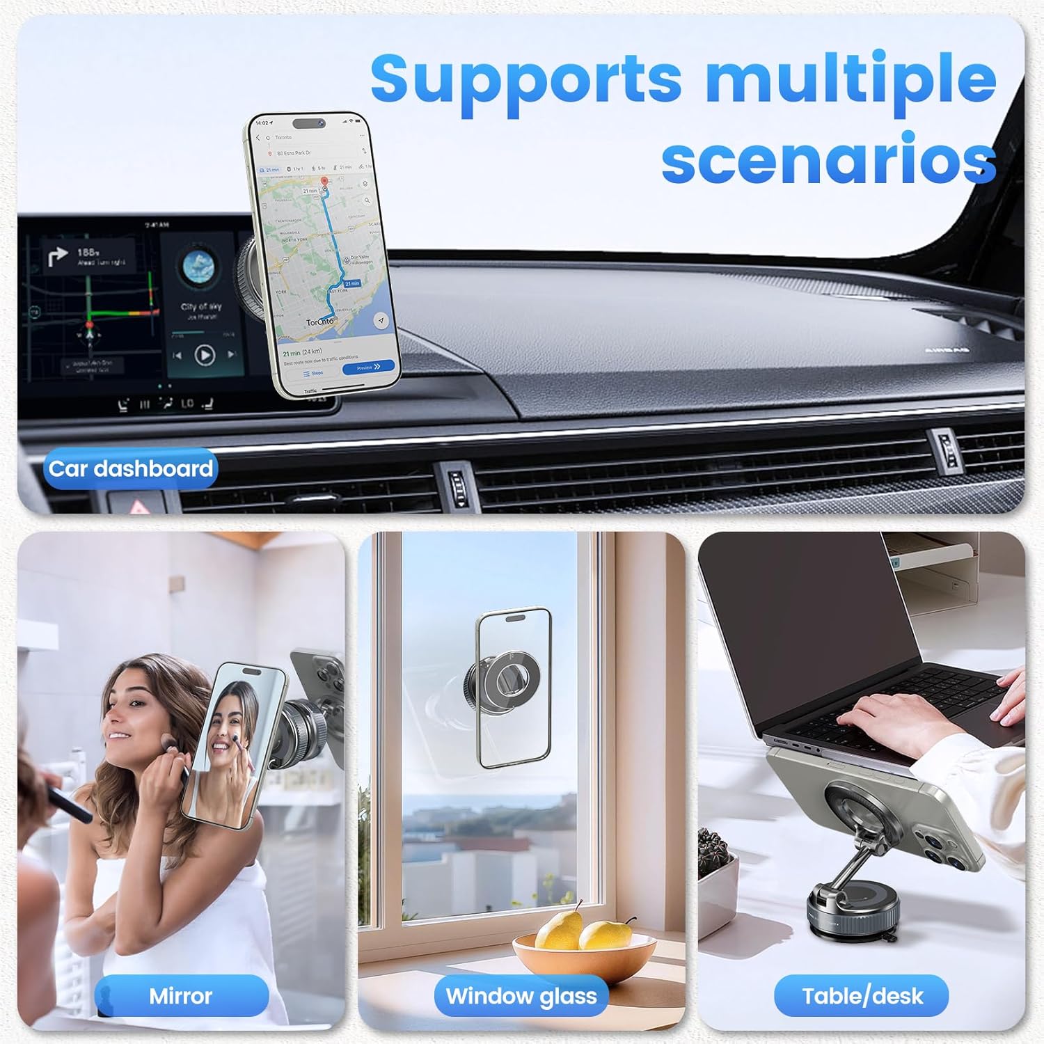 Support Voiture Magnétique K007 Réglable - Librairie Oxford City