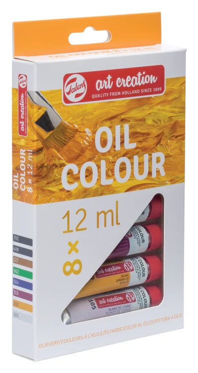 Set de Peinture à l’Huile – Talens Art Creation – 8 Tubes de 12 ml - Librairie Oxford City