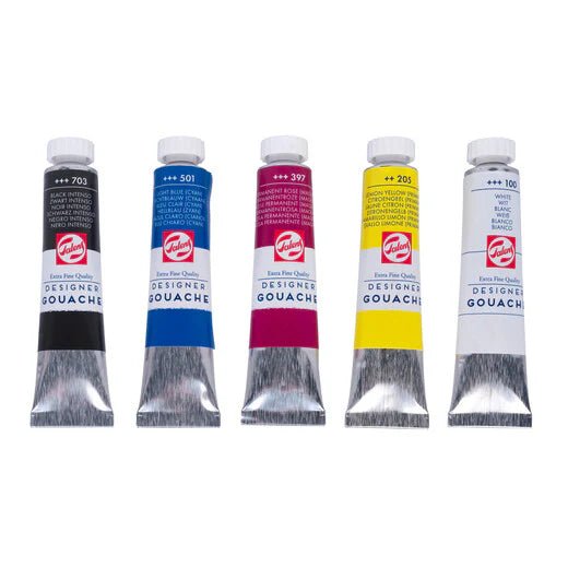 Set de Gouache Extra - Fine – Talens – 5 Tubes de 20 ml – Colour Mixing Set - Librairie Oxford City