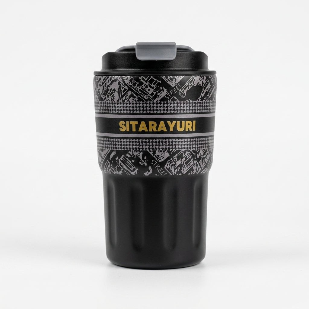 Mug Thermos Inox Sitarayuri – Tasse Café Isotherme Design Imprimé | Oxford City - Librairie Oxford City