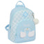 Sac à dos enfant Glow Lab bleu et blanc avec pompon décoratif