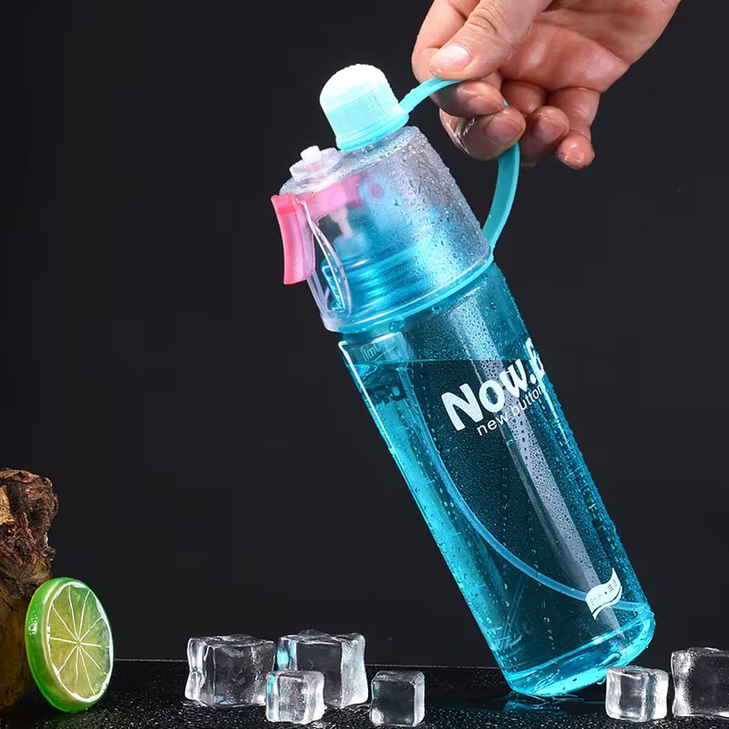Nem•E - Gourde avec Spray et Paille 600ml
