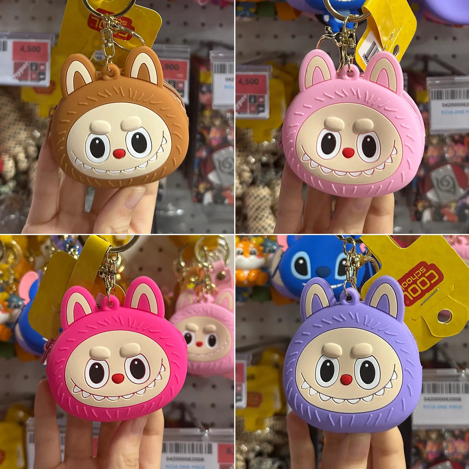 🐰💜 Porte - Monnaie Monster Bunny – Mini Pochette Kawaii & Fun 💖 - Librairie Oxford City