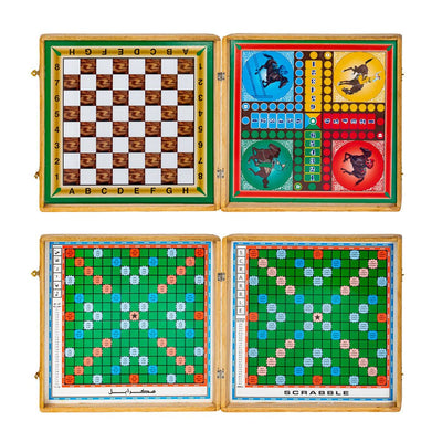 Coffret 5 Jeux en Bois Multi - Game - Librairie Oxford City