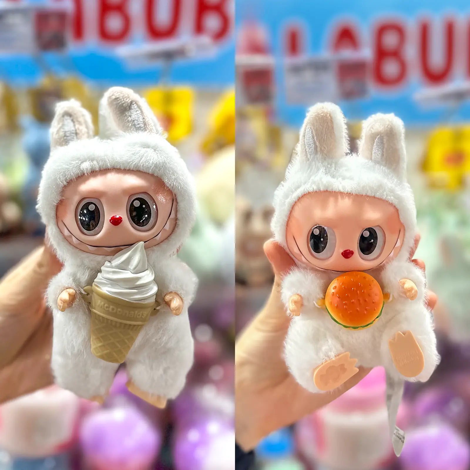 🐰🍔 Peluche Monster Bunny – Édition Burger & Glace 🍦 - Librairie Oxford City