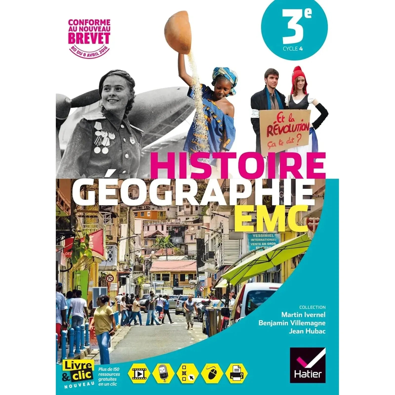 Histoire - Géographie Enseignement Moral et Civique 3e éd. 2016 - Manuel de l'élève - Librairie Oxford City
