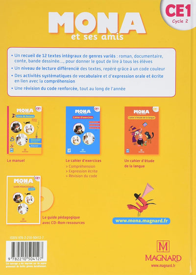 Mona et ses amis CE1 (2018) - Manuel de l'élève - Librairie Oxford City