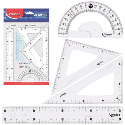 Maped - Kit de traçage 4 pièces 20 cm - Librairie Oxford City