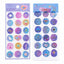 BLS - Planche de Stickers Floraux 3D Effet Tampon - Librairie Oxford City