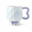 Mug Céramique Anse Cœur & Nœud Ruban