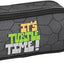 Trousse Safta Ninja Turtles 2 Zips — Noire & Verte