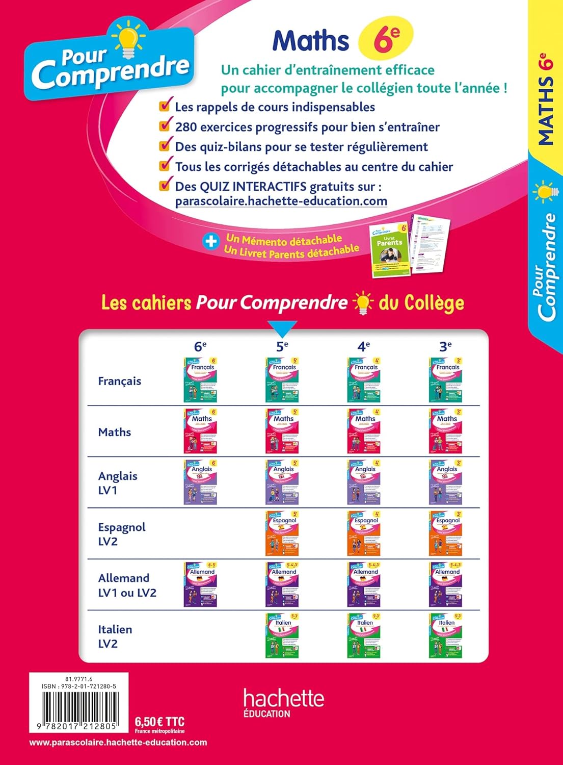 Pour Comprendre Maths 6E Hardcover – January 11, 2023 - Librairie Oxford City