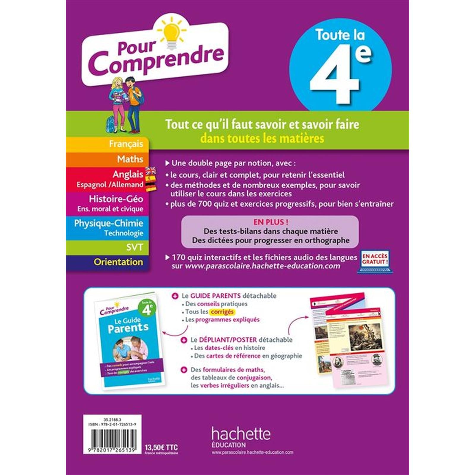 Pour comprendre Toute la 4e - Librairie Oxford City