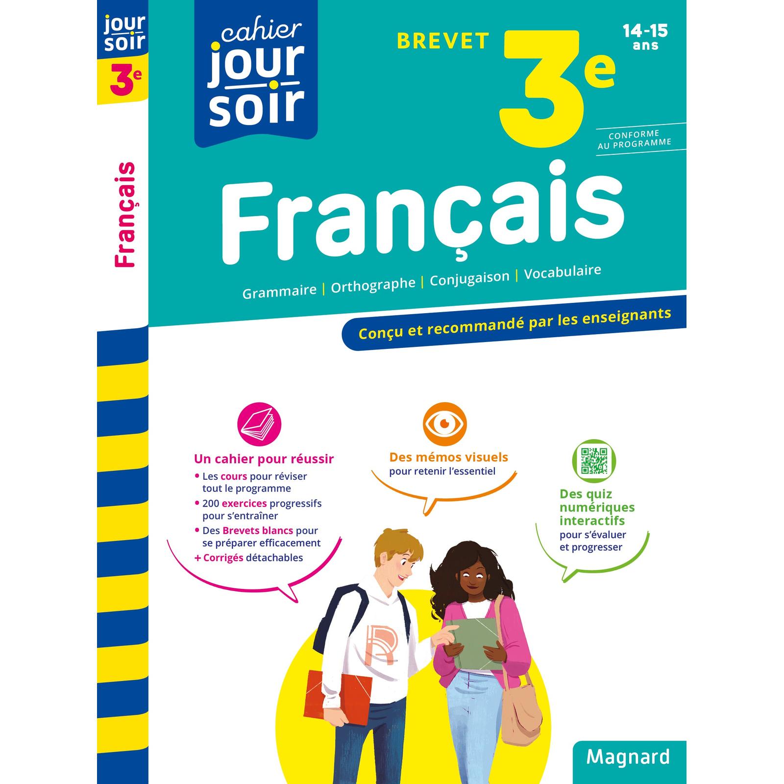 Français 3e Brevet - Cahier Jour Soir - Librairie Oxford City