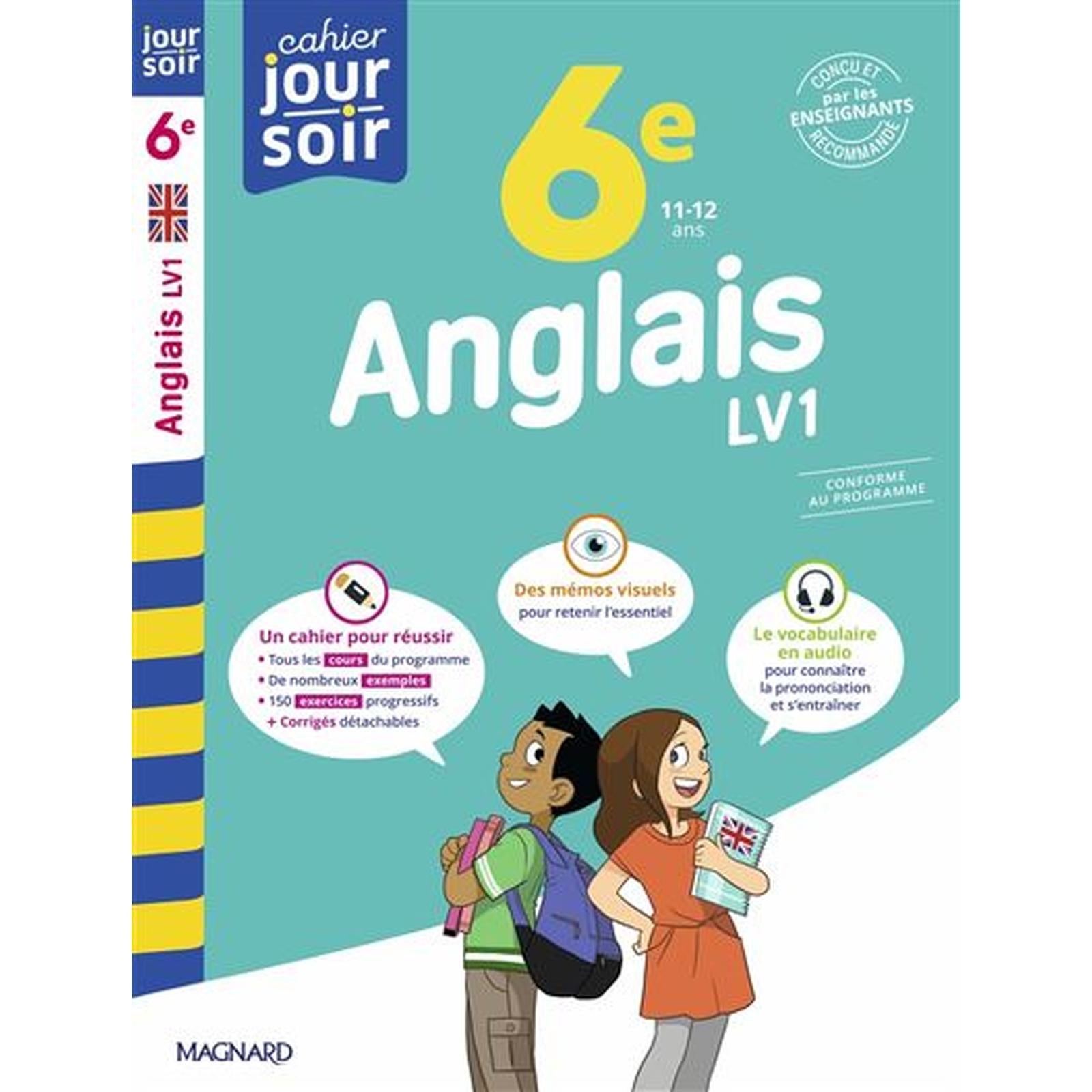 Anglais 6e LV1 - Cahier Jour Soir - Librairie Oxford City