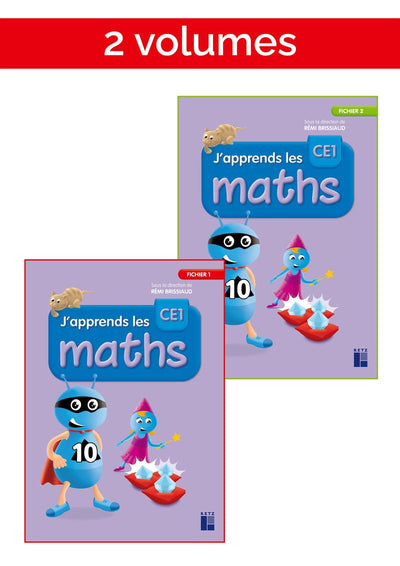 J'apprends les maths CE1 - Fichier en 2 volumes - Librairie Oxford City