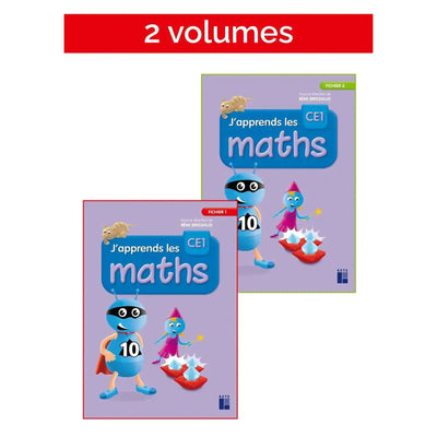 J'apprends les maths CE1 - Fichier en 2 volumes - Librairie Oxford City