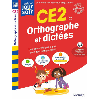 Orthographe et dictées CE2 - Cahier Jour Soir - Librairie Oxford City