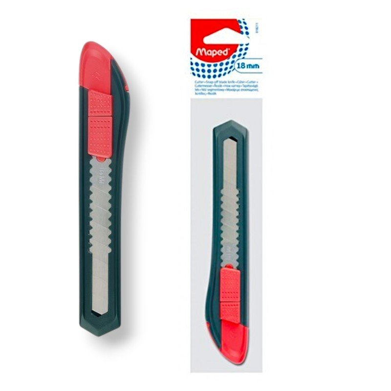 Maped – Cutter plastique Start 18 mm lame rétractable - Librairie Oxford City